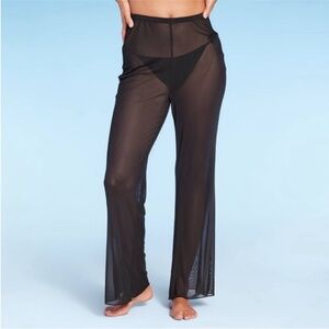 ⚡️(3/5). Wild Fable Black Mesh Swim Coverup Pants